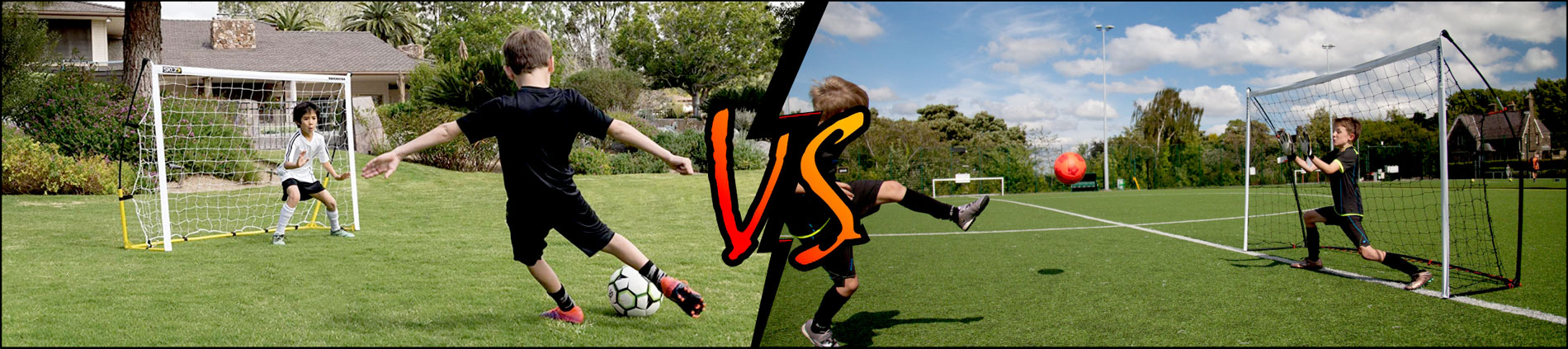Kickster 8x5 V Quickster 8x5 Soccer Goals